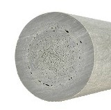 Kunststof ronde ECO palen grijs met punt