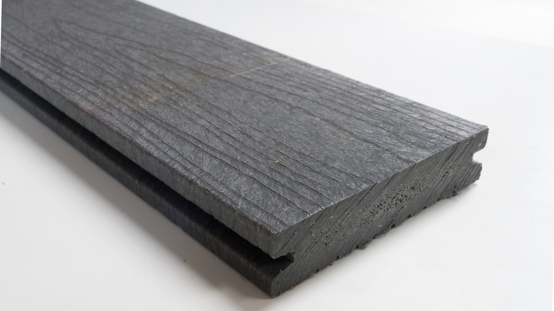 Misschien dubbele blok Kunststof plank met houtstructuur| KunststofExpert.nl