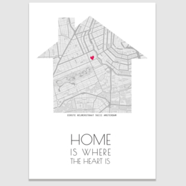 Huis - Home and heart poster