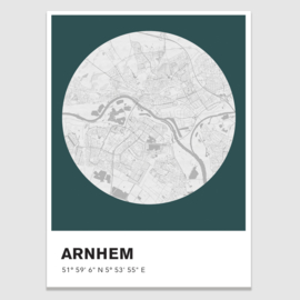 Arnhem stadskaart - potloodschets