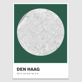 Den Haag stadskaart - potloodschets
