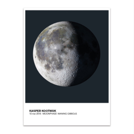 Vaderdag: maanstand poster - Geboorte - 1 of 2 kinderen