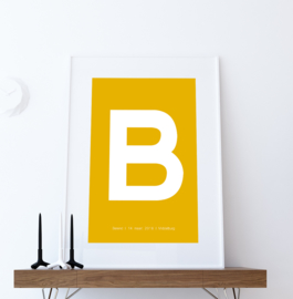 Letter poster - voorbeeld B