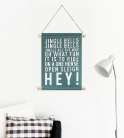 Jingle Bells textielposter