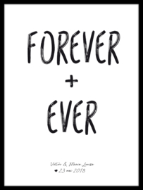 Quote poster - Forever + Ever