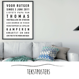 Familie tekstposter