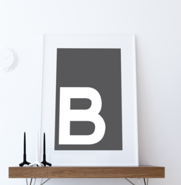 Letter poster - voorbeeld B