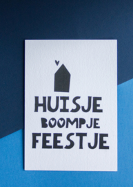 Huisje boompje feestje || A6 Kaart