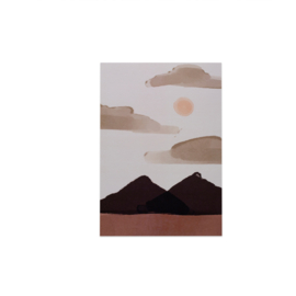 Mountains in Brown|| poster