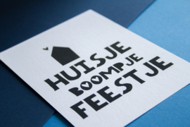 Huisje boompje feestje || A6 Kaart