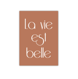 La vie est belle || A4 Poster