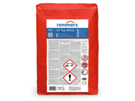 REMMERS SP Top White 20kg (Crépi d’assainissement Blanc à l’ancienne) Crépi spécial pour la maçonnerie chargée de sels et d’humidité