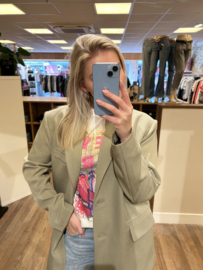 Blazer oversized mos-groen