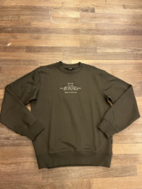 G-star sweater leger groen met kleine print