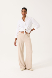 Celia wide-leg linnen beige