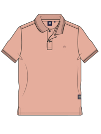 Petrol Polo koraal gemeleerd POL913