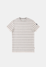 Gabbiano T-shirt Solva creme/bruin gestreept