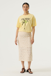 Garcia T-shirt Flore geel