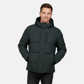 Cars Bradco bubble coat met afritsbare capuchon flessen groen