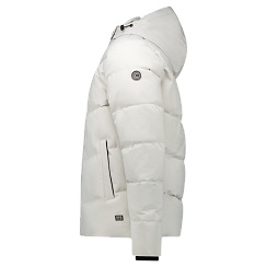 Cars Bradco bubble coat met afritsbare capuchon krijtwit