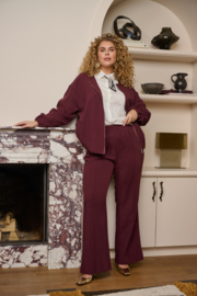 Exxcellent Mireya flare pant bordeaux