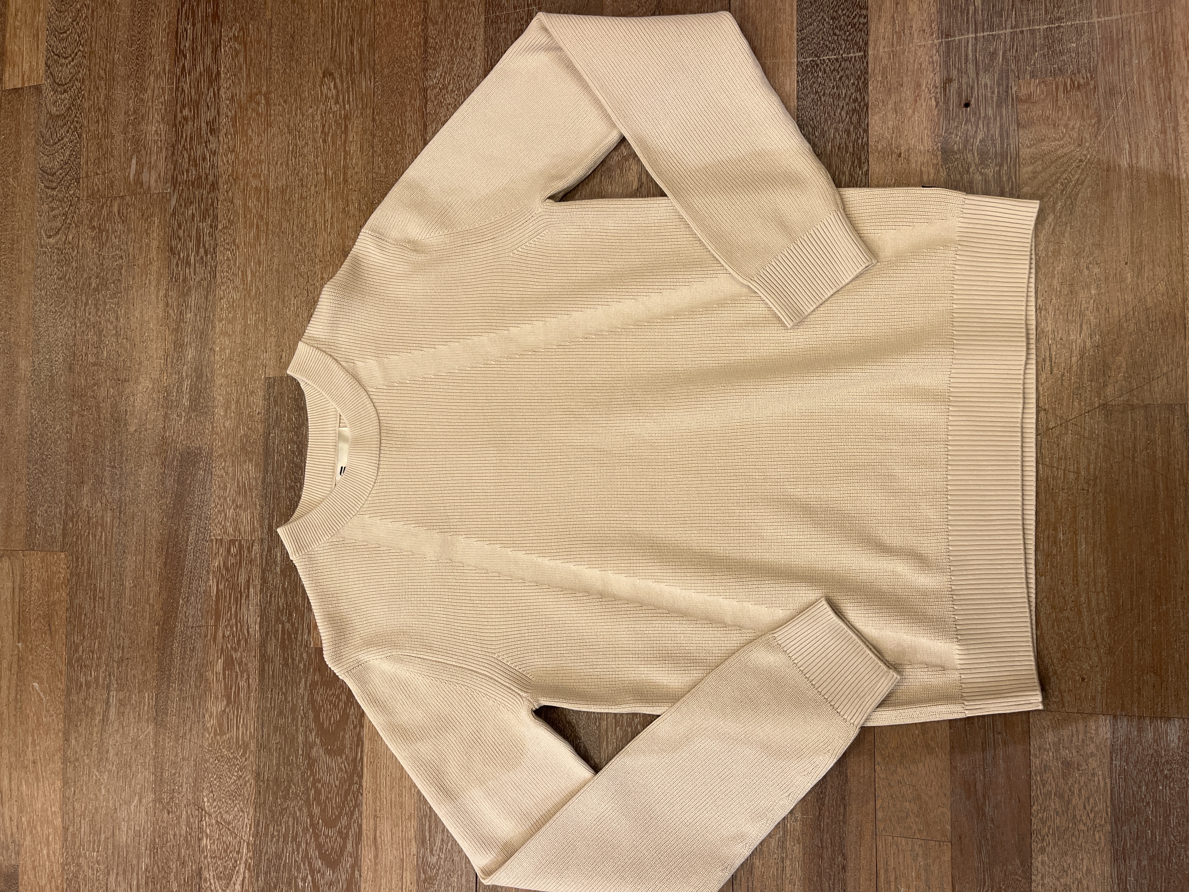 G-star structure cotone creme knit whitebait