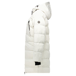 Cars Yelma ecru half lang model . 2 way zip en afritsbare capuchon