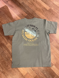 Petrol T-shirt backprint vis oceaan blue 620