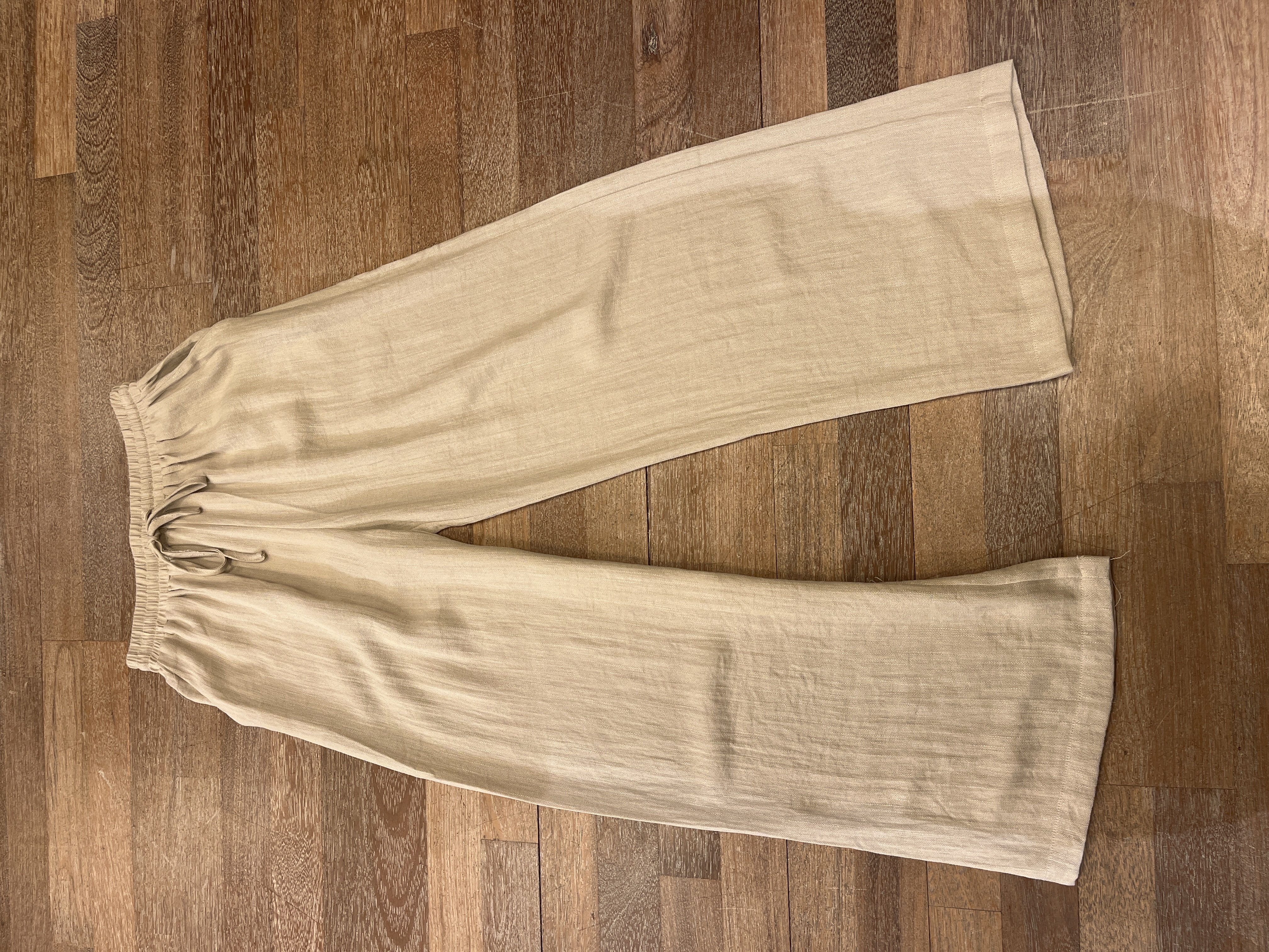 Linnen broek beige