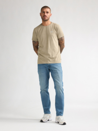 Petrol t-shirt beige gemeleerd TSR 614