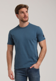 Gabbiano T-shirt uni petrol blauw