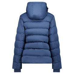 Cars Synria kort jack getailleerd grijs blauw met afritsbare capuchon