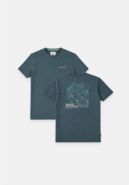 Gabbiano T-shirt Bistra  backprint forest green