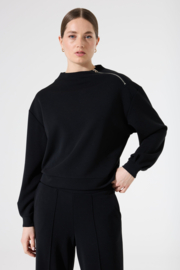 Garcia sweater met rits zwart