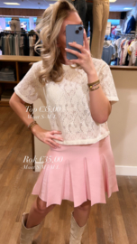 Rokje licht roze (langer model)