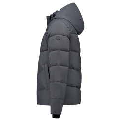 Cars Bradco bubble coat met afritsbare capuchon grijs