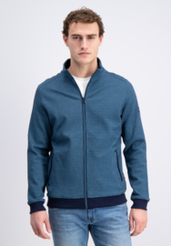 Gabbiano vest zeegroen/navy gemeleerd