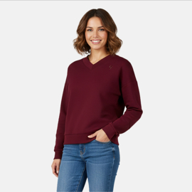 Cars sweater v-hals zacht materiaal bordeaux