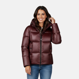 Cars Manilla korte bomber bordeaux crepe stof