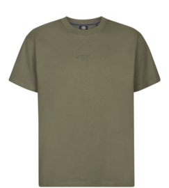 Petrol t-shirt groen regular fit met klein logo op borst TSR608