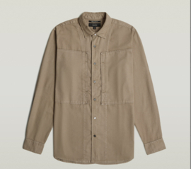 G-star Shirt regular fit taupe lt wt diamand fossil