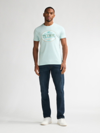Petrol T-shirt met classic logo mint