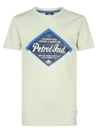 Petrol t-shirt mint groen met petrol logo
