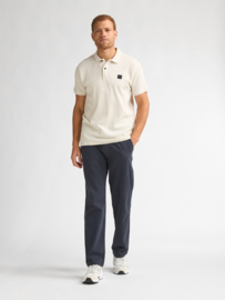 Petrol Polo creme wafel motief POL918