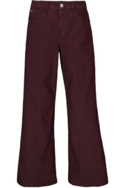 Garcia Celia wide leg jeans donker bruin jeans