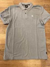 Petrol polo grijsblauw gemeleerd 913