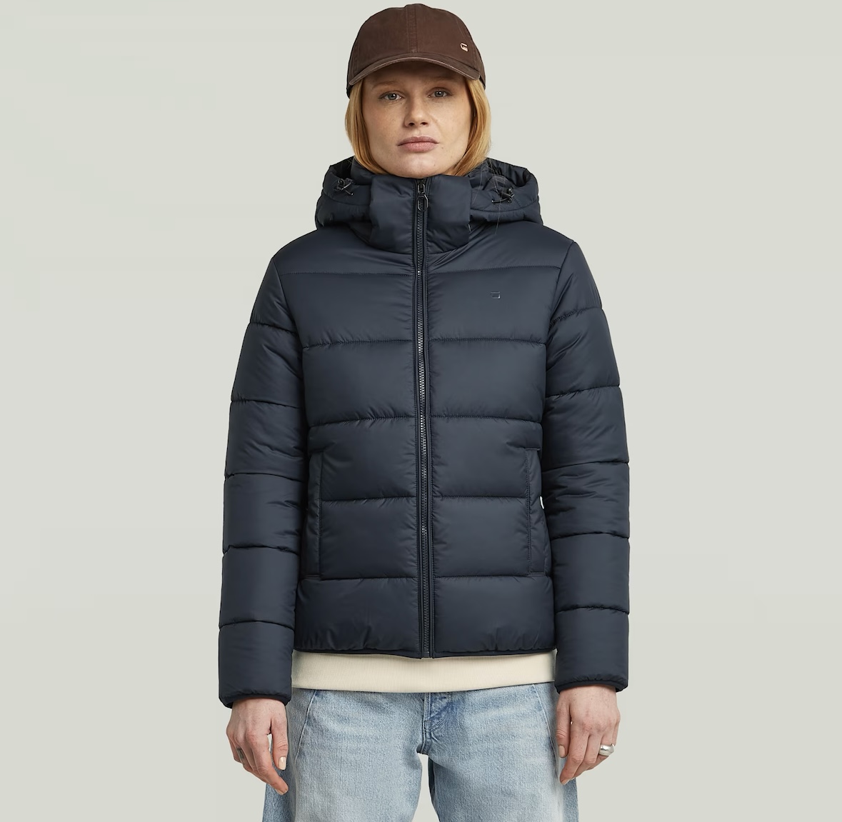 G-star winterjas gewatteerd ''Salute'' navy