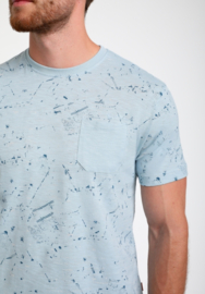 Gabbiano T-shirt met print bright blue 155514