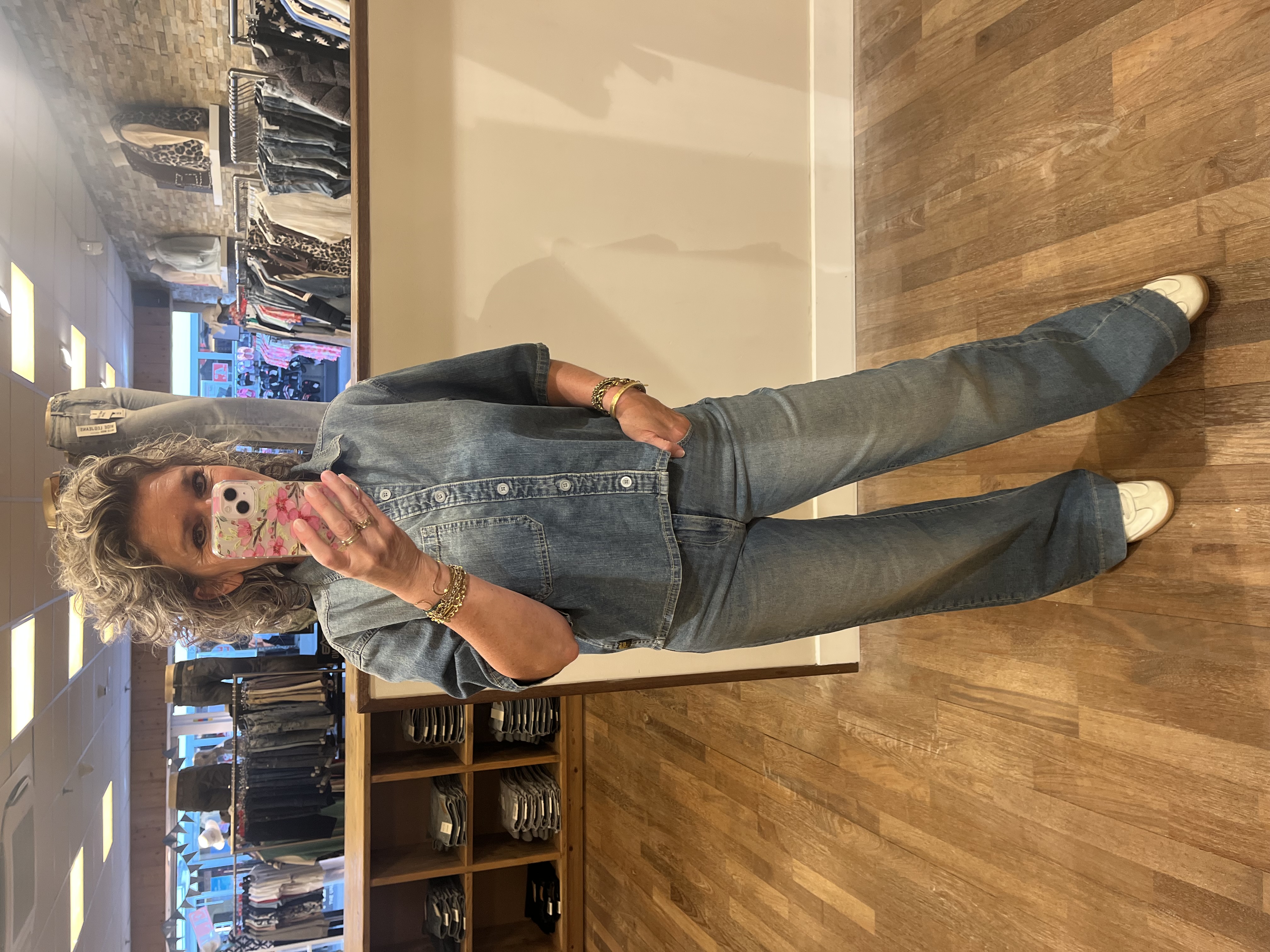 Garcia Celia wide leg jeans Medium  donker used