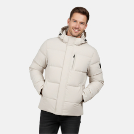 Cars Bradco bubble coat met afritsbare capuchon krijtwit